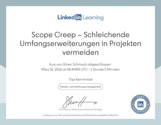 Scope Creep – Schleichende Umfangserweiterungen in Projekten vermeiden